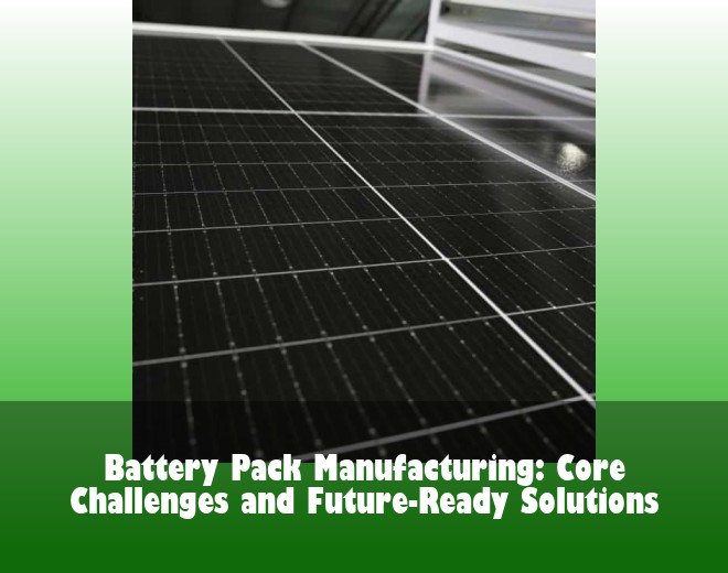 Battery Pack Manufacturing: Core Challenges and Future-Ready Solutions